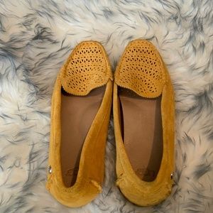Ugg Suede Yellow Flats